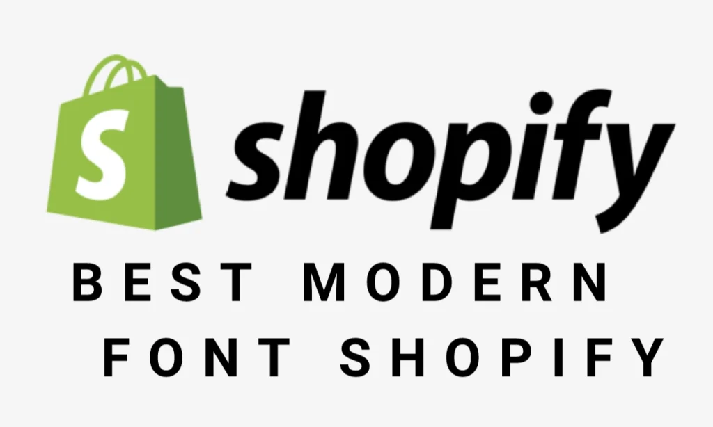 Example of a Shopify homepage using best modern font Shopify and clean eCommerce typography style.