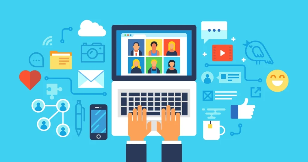 Laptop showing Fiverr freelancers helping users reclaim digital identity after they no longer identify on social media.