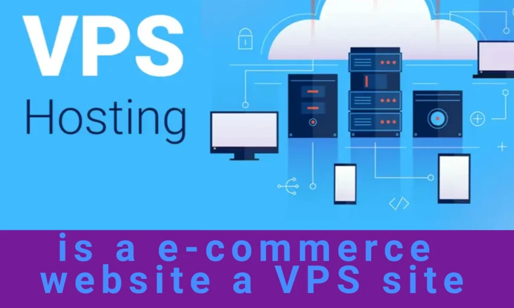 Illustration showing how an e-commerce website functions when hosted on a VPS for speed and scalability