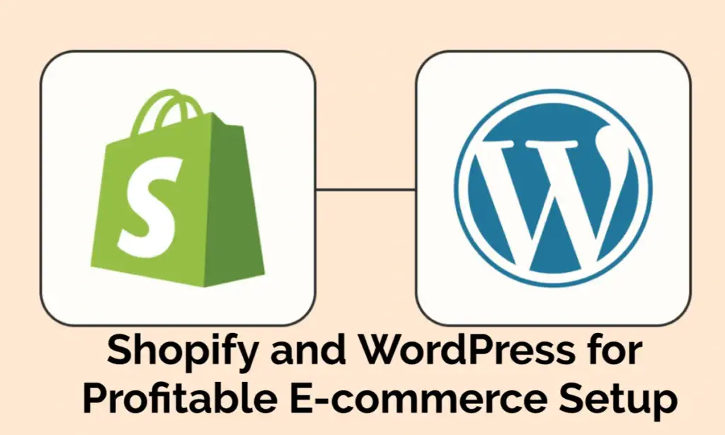 Visual overview comparing Shopify and WordPress ecommerce dashboards and plugin integrations