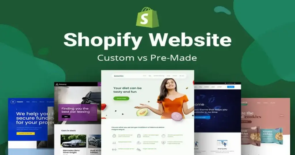 Mobile view of Shopify website optimized for speed and Shopify website navigation